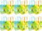 TINYMILLS Honey Bees Party Favor Treat Bags - Honey Bees Bumblebees Goody Bags with Handles for Birthday Party Baby Shower, Pack of 12